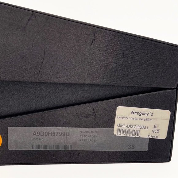 Gianmarco Lorenzi - Discoball Crystal Embellished Platform Pumps Size 8 Limited - Picture 13 of 15